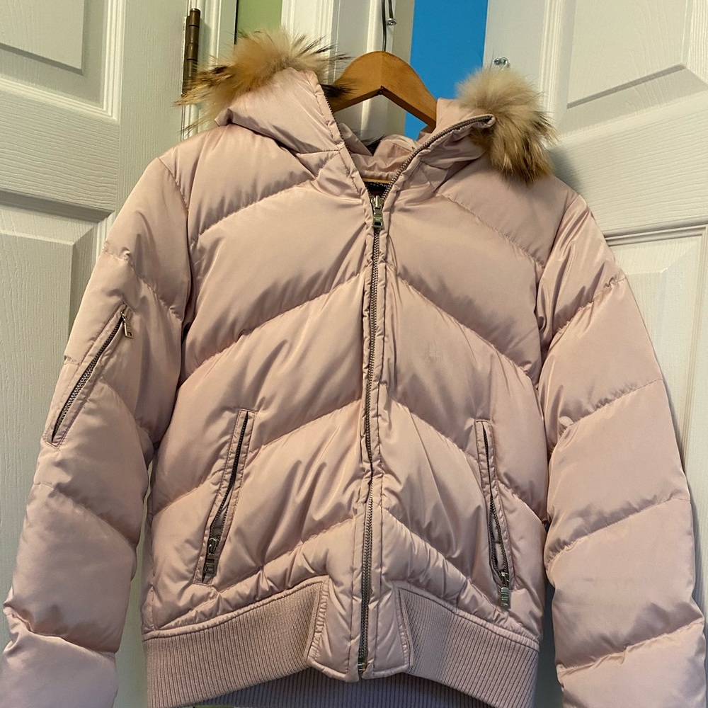 Andrew Marc Puffer Jacket w/real Fur!